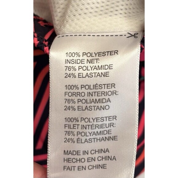 PSYCHO BUNNY Sugar Grove AOP Swim Trunks Men Large Magenta Storm Colorful Beach - Picture 9 of 13